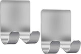 Razor Holder Shaver Hook Hanger Stand(2 Pack)Self Adhesive Stainless Steel Heavy Duty Utility Storage Hook,Shower Hook for Razor,Bathroom Kitchen Organizer for Plug Robe Towel Loofah Bathrobe Coat - Homesidy.com