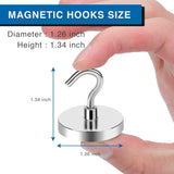 LOVIMAG Magnetic Hooks, 12 Pack 30lbs Magnet Hook 2025 Cruise Cabin Ship Essentials Heavy Duty Strong Magnets Refrigerator Fridge Hanging for Classroom Beach Vacation Kitchen Grills Home (Black) - Homesidy.com