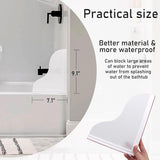 Spidfee Shower Splash Guard Kit, Large Splash Guards for Bathtub Waterproof Self - Adhesive Shower Corner Guards to Keep Water in Shower or Bath, Pack of 2 (9.25 x 9.25 inches) - Homesidy.com