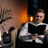 Scented Candle Set, Men Candle Set, Scented Candles for Home, Gifts for Men, 4 Pack Manly Candles Gifts for Mens Scents of Smoke Vanilla/Leather/Oak/Lavender Wood - Homesidy.com