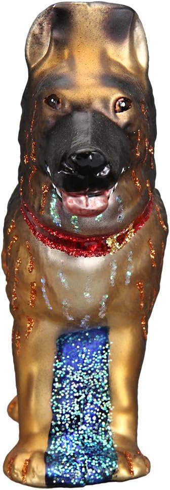 Old World Christmas Black Labrador Dog Collection Glass Blown Ornaments for Christmas Tree 3.75 x 1.5 - Homesidy.com