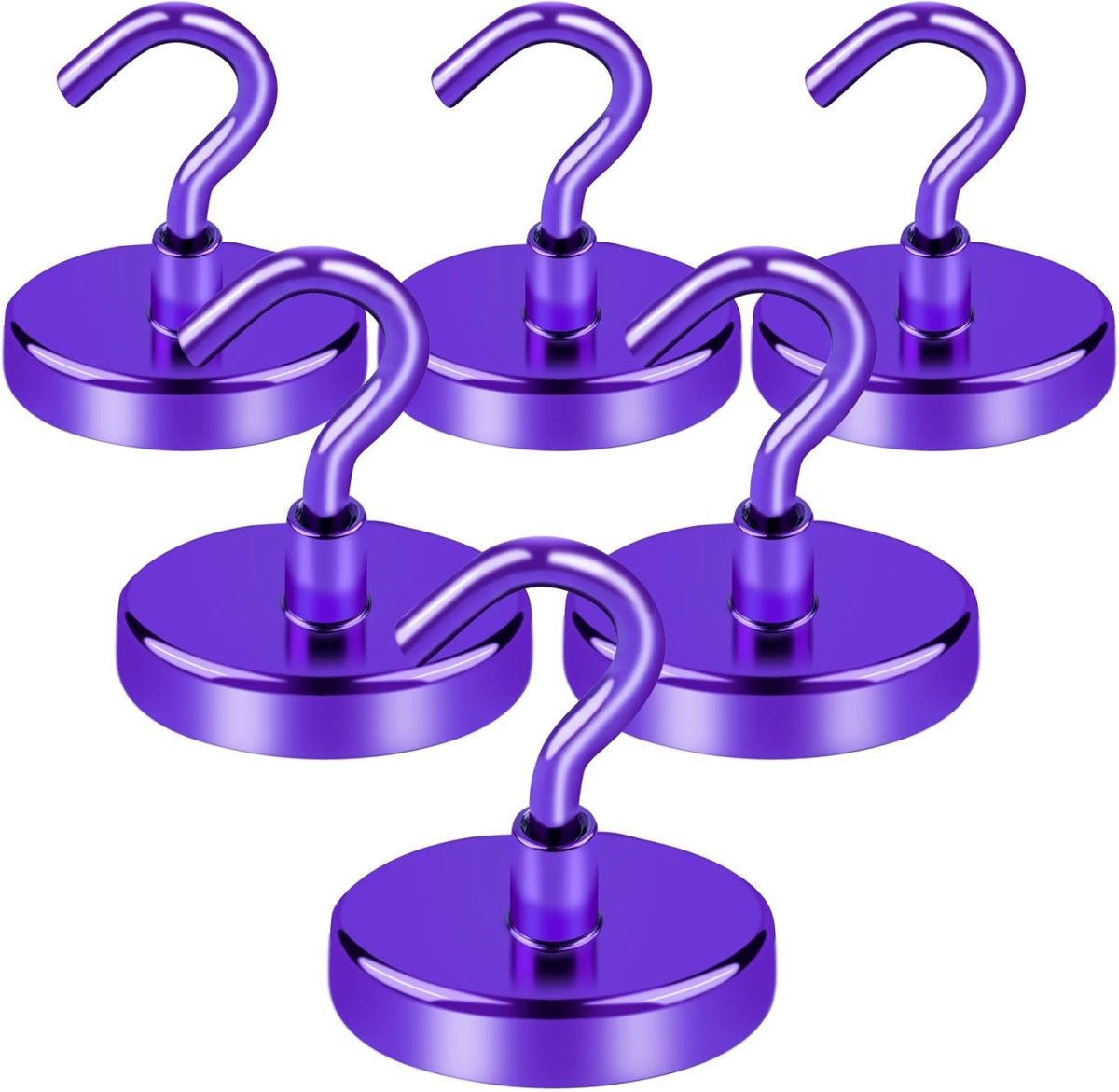 LOVIMAG Magnetic Hooks, 12 Pack 30lbs Magnet Hook 2025 Cruise Cabin Ship Essentials Heavy Duty Strong Magnets Refrigerator Fridge Hanging for Classroom Beach Vacation Kitchen Grills Home (Black) - Homesidy.com