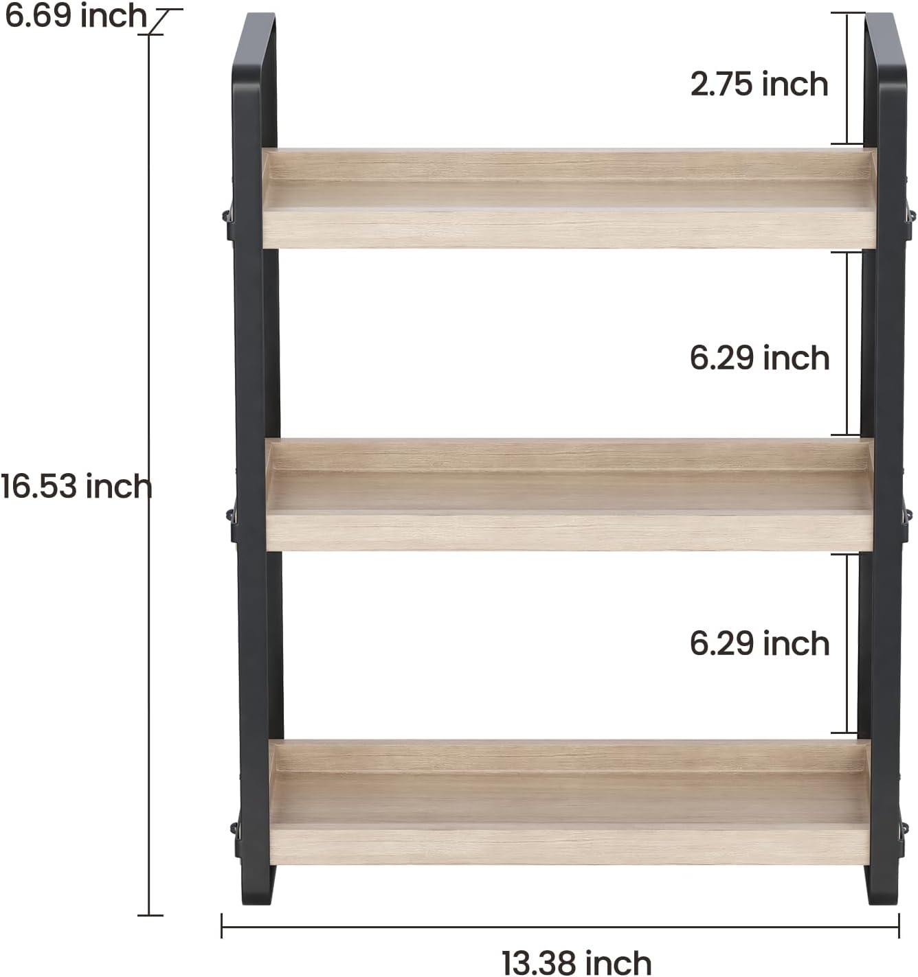 HNRLOY Bathroom Counter Organizer,Bathroom Countertop Organizer,Counter Shelf,Countertop Storage,Organization and Storage,Makeup Shelf,Sink Caddy(Brown 3 Tier) - Homesidy.com