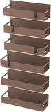 HuggieGems Metal 4 Pack Magnetic Spice Storage Rack Organizer for Refrigerator and Oven, Black Fridge Organizers and Storage - Homesidy.com