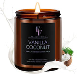 Vanilla Coconut Candle, Scented Candle for Home Soy Wax Candle, Aromatherapy Candle Gift for Women Men, 7oz - Homesidy.com