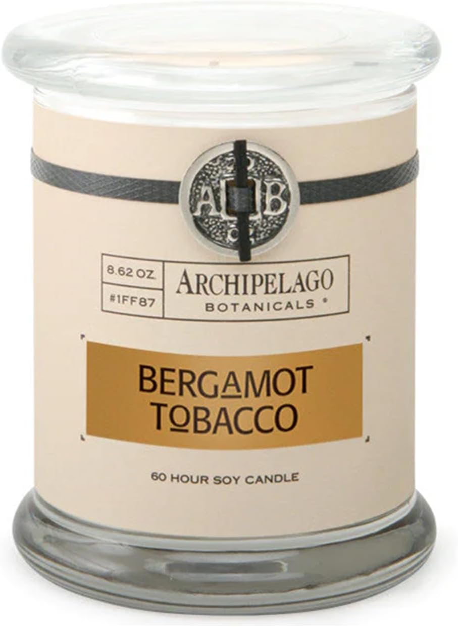 Archipelago Botanicals Scented Candle Hand - Poured Premium Wax, Burns Approx. 60 Hours, Pineapple Ginger, Soy Candle in Glass Jar, 4.5 Inch, 8.6 oz - Homesidy.com