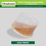 Freshware Food Storage Containers [24 Set] 32 oz Plastic Deli Containers with Lids, Slime, Soup, Meal Prep Containers | BPA Free | Stackable | Leakproof | Microwave/Dishwasher/Freezer Safe - Homesidy.com