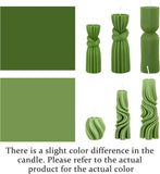 Threlaco 6 Pcs Pillar Candles Modern Aesthetic Ribbed Decorative Candle Set Cute Soy Wax Scented Ribbed Decor for Home(White,2.36 - 6.89 Inch) - Homesidy.com