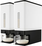Lifewit Rice Dispenser 25 Lbs(11.3kg), Rice Storage Container Sealed Moisture Proof with Measuring Cup for Kitchen Pantry Household, BPA - Free, 1 Pack - Homesidy.com