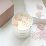 ava concept - Soy Candles with Crystals - Aromatherapy Scented Candle for Women - Lavender Vanilla Gift Set - Small Wax Melts - 3 Pack 3.5oz - Homesidy.com