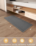 AMOAMI Upgraded Waffle Bath Mat, Super Absorbent Non Slip Bath Mats for Bathroom Floor, Machine Washable Bathroom Rugs with Tassels, Rubber Backed Bathroom Mats, Ultra Soft, 18&34; x 30&34;, Brown - Homesidy.com