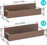 HuggieGems Metal 4 Pack Magnetic Spice Storage Rack Organizer for Refrigerator and Oven, Black Fridge Organizers and Storage - Homesidy.com