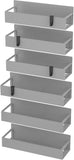 HuggieGems Metal 4 Pack Magnetic Spice Storage Rack Organizer for Refrigerator and Oven, Black Fridge Organizers and Storage - Homesidy.com