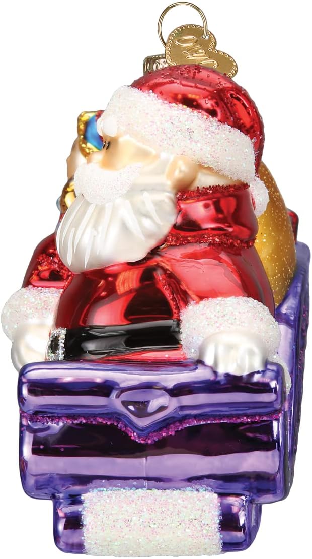 Old World Christmas Rudolph and Clarice Glass Blown Ornament for Christmas Tree, Handcrafted Holiday Decoration, Rudolph Collection - Homesidy.com