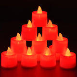 KOABY 25/50/100 Pack Flameless Votive Candles, Last 8H , Warm Yellow Light, No Timer or Flickering - Homesidy.com