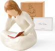Cuayaes Reading Thinker Statue Book Lover Gifts for Women Readers, Graduates, Students, Teachers, Bookshelf Decor Aesthetic Sculpture Home Decor for Shelves Desk Office Living Room - Homesidy.com