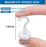 LOVIMAG Magnetic Hooks, 12 Pack 30lbs Magnet Hook 2025 Cruise Cabin Ship Essentials Heavy Duty Strong Magnets Refrigerator Fridge Hanging for Classroom Beach Vacation Kitchen Grills Home (Black) - Homesidy.com