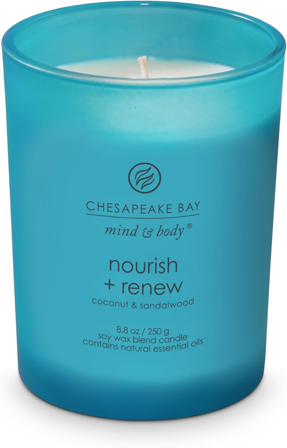 Chesapeake Bay Candle Mind &amp; Body 3 - Wick Coffee Table Jar Candle, Nourish Renew (Coconut &amp; Sandalwood) - Homesidy.com