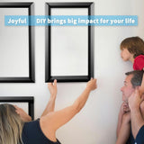 Art3d Pre - Cut Wall Molding Set of 6 pcs, Ready - to - Assemble Wainscoting Panels for Interior Wall Décor Living Room Bedroom Accent Wall - Installed with Glue, 3 Top 3 Bottom - Homesidy.com