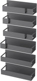 HuggieGems Metal 4 Pack Magnetic Spice Storage Rack Organizer for Refrigerator and Oven, Black Fridge Organizers and Storage - Homesidy.com