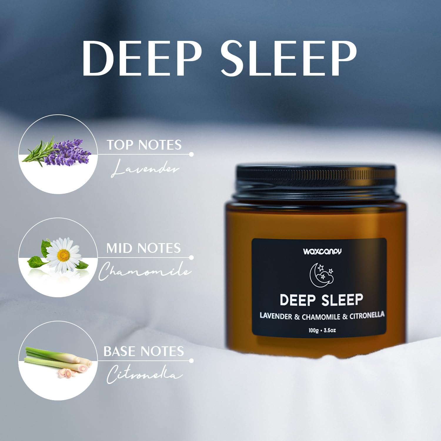 Waxcanpy Scented Candle Gift Set, Soy Candles for Women, Sleep Candles for Home Scented, 2 Pack Aromatherapy Candle for Relaxing, Sleep, Stress Relief &amp; Home Decor - Homesidy.com
