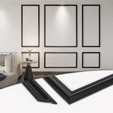 Art3d Pre - Cut Wall Molding Set of 6 pcs, Ready - to - Assemble Wainscoting Panels for Interior Wall Décor Living Room Bedroom Accent Wall - Installed with Glue, 3 Top 3 Bottom - Homesidy.com