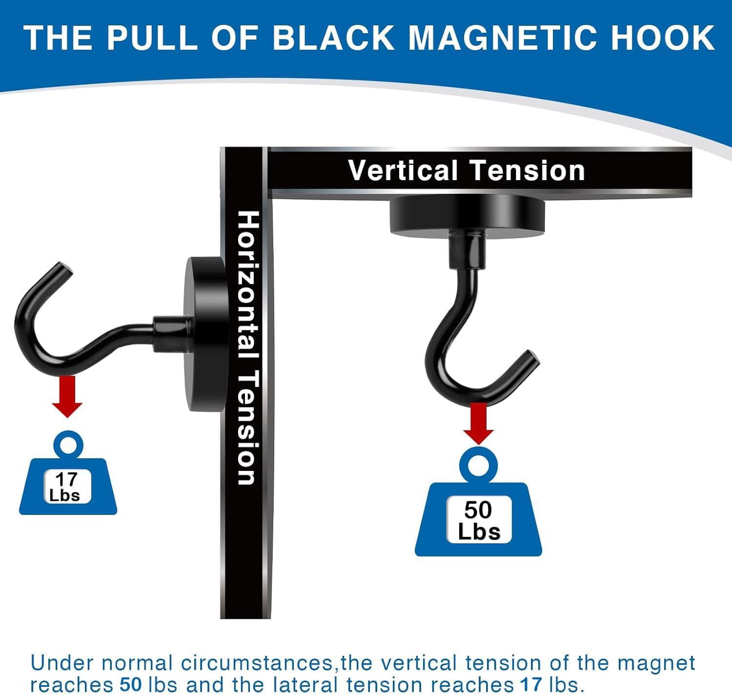 LOVIMAG Magnetic Hooks, 12 Pack 30lbs Magnet Hook 2025 Cruise Cabin Ship Essentials Heavy Duty Strong Magnets Refrigerator Fridge Hanging for Classroom Beach Vacation Kitchen Grills Home (Black) - Homesidy.com