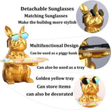 French Bulldog Gifts Statue Tray Organizer for Keys, Candy, Jewelry, Earrings, Entrance Piggy Bank - Modern Decor Resin French Bulldog Decor Entryway Table, Coffee Table, Office Desk, Home Decor - Homesidy.com