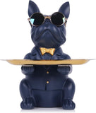French Bulldog Gifts Statue Tray Organizer for Keys, Candy, Jewelry, Earrings, Entrance Piggy Bank - Modern Decor Resin French Bulldog Decor Entryway Table, Coffee Table, Office Desk, Home Decor - Homesidy.com
