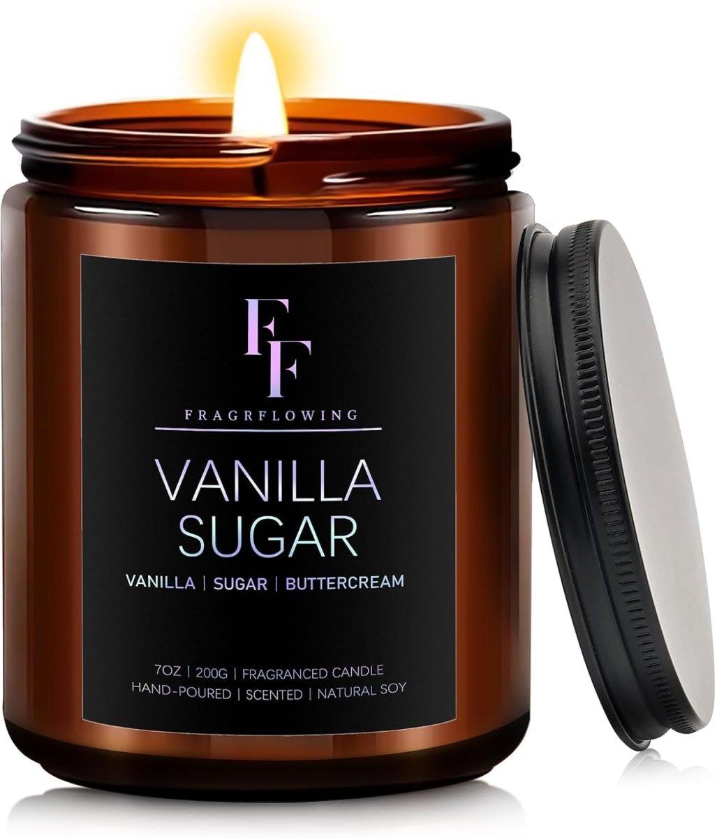 Vanilla Coconut Candle, Scented Candle for Home Soy Wax Candle, Aromatherapy Candle Gift for Women Men, 7oz - Homesidy.com