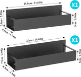 HuggieGems Metal 4 Pack Magnetic Spice Storage Rack Organizer for Refrigerator and Oven, Black Fridge Organizers and Storage - Homesidy.com