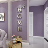 Doeean Home Wall Decor Letter Signs Acrylic Mirror Wall Stickers Decorations for Living Room Bedroom Home Decor Wall Decals (Silver, 47.2 X 15.3IN) - Homesidy.com