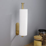 DEKAVA Paper Towel Holder Under Cabinet Wall Mount for Kitchen Towel, Self - Adhesive Bar, Rack, SUS304 Stainless Steel 13 inch (BlackA, 1) - Homesidy.com