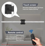 31in Wireless Wall Sconces Set of Two, [Creates Sunset Glow Ambiance] Dimmable 2700K–6000K with 8000mAh Battery &amp; Display, Touch/Remote Control, Rechargeable Wall Lamps for Home Decor – Black - Homesidy.com