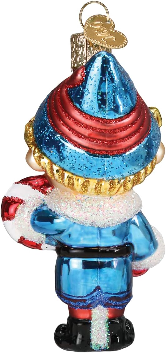 Old World Christmas Rudolph and Clarice Glass Blown Ornament for Christmas Tree, Handcrafted Holiday Decoration, Rudolph Collection - Homesidy.com