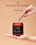 M&amp;SENSE Ode to Winter Soy Candles Strong Scented, 2 Wick Jar Candle 19.4oz 110 Hour Long Lasting, Lavender Sandalwood Organic Natural Aromatherapy Candle Gifts Bedroom Bathroom Home Decor - Homesidy.com