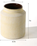 Rustic Vases for Home Decor. Ceramic Vase for Dining Table Decor. Terracotta Decorative Vase 6.1IN. ZSHLXM - Homesidy.com