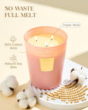 M&amp;SENSE Extra Large Candle Creamy Vanilla Scented, 3 - Wick 35oz 150H Long Lasting, Natural Soy Wax Aromatherapy Candle for Stress Relief, Home Fragrance Fall Winter Christmas Thanksgiving Gifts - Homesidy.com