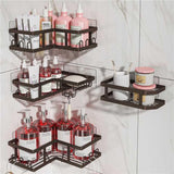 Youvip Shower Caddy Corner with Soap Holder, No Drilling Shower Shelves - Rustproof, Adhesive Shower Organizer Corner for Dorm. Black, 4 - Pack - Homesidy.com