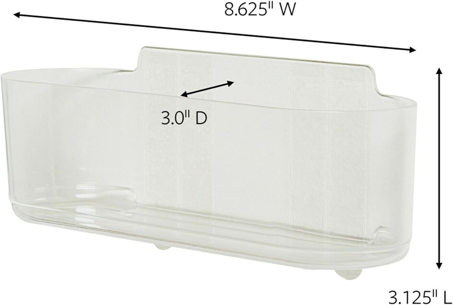 Command Large Caddy, Holds up to 4 lb, 8.6&34; x 3.1&34; x 3&34;, 1 Caddy with 4 Command Strips, Damage Free Organization Wall Mount to Cabinet, Kitchen, Pantry, Closet, or Under Sink - Homesidy.com