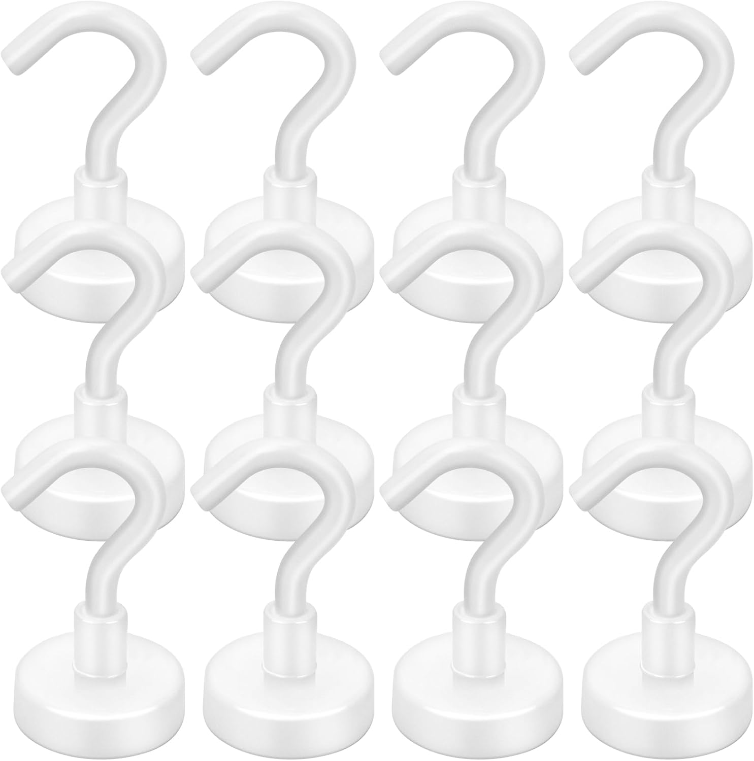 LOVIMAG Magnetic Hooks, 12 Pack 30lbs Magnet Hook 2025 Cruise Cabin Ship Essentials Heavy Duty Strong Magnets Refrigerator Fridge Hanging for Classroom Beach Vacation Kitchen Grills Home (Black) - Homesidy.com
