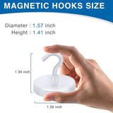 LOVIMAG Magnetic Hooks, 12 Pack 30lbs Magnet Hook 2025 Cruise Cabin Ship Essentials Heavy Duty Strong Magnets Refrigerator Fridge Hanging for Classroom Beach Vacation Kitchen Grills Home (Black) - Homesidy.com