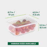 Freshware Food Storage Containers [36 Set] 16 oz Plastic Deli Containers with Lids, Slime, Soup, Meal Prep Containers | BPA Free | Stackable | Leakproof | Microwave/Dishwasher/Freezer Safe - Homesidy.com