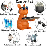 French Bulldog Gifts Statue Tray Organizer for Keys, Candy, Jewelry, Earrings, Entrance Piggy Bank - Modern Decor Resin French Bulldog Decor Entryway Table, Coffee Table, Office Desk, Home Decor - Homesidy.com