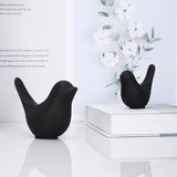 GJFASGF Small Animal Statues, White Bird Figurines Home Decor, Modern Home Decorative, Ceramic Decor for Office Desktop, Bookshelf, Bedroom, Living Room, Cabinets (White 2 Pcs) - Homesidy.com