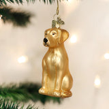 Old World Christmas Black Labrador Dog Collection Glass Blown Ornaments for Christmas Tree 3.75 x 1.5 - Homesidy.com
