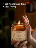 Candles for Home Scented, 16oz Large Soy Wax Lavender Scented Candle, 100 Hour Burn Time, Aromatherapy Candle, Ideal for Christmas, Anniversary, Birthday Gift - Homesidy.com