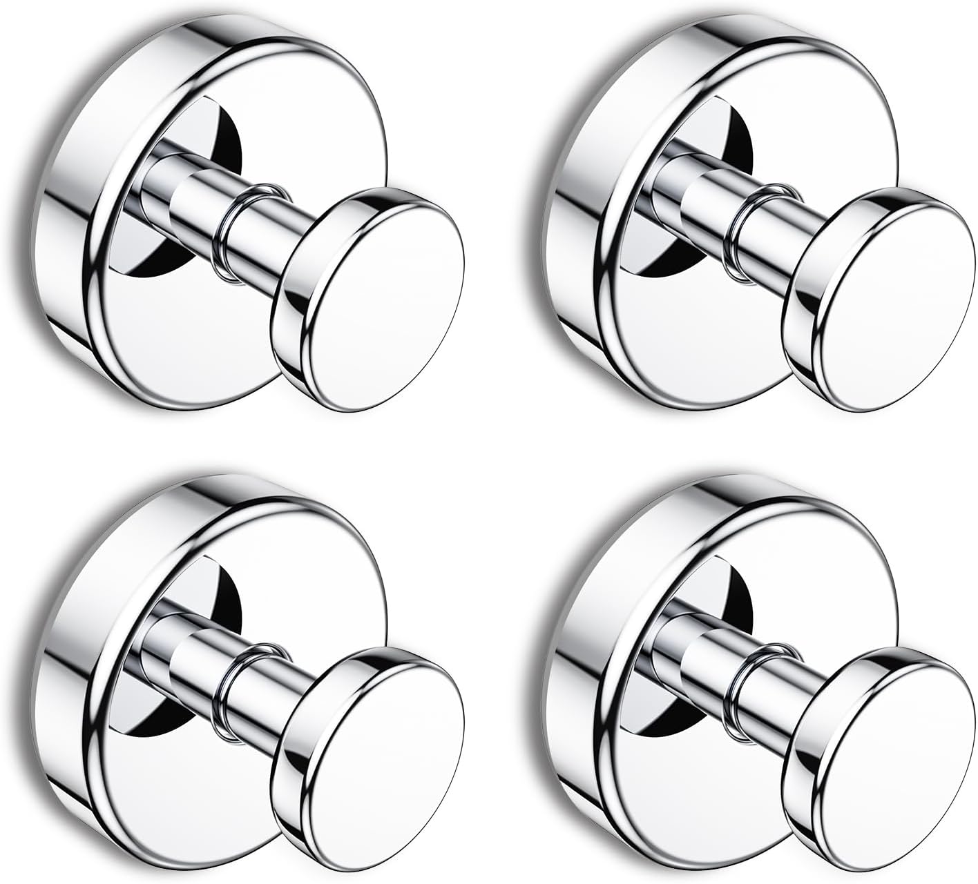 Bntuk Suction Cup Hooks for Shower, Removable Towel Hooks for Bathroom Window Glass Door Wall, Bath Robe Looafh Wreath Hook for Hanging - 2 Pack, Black - Homesidy.com