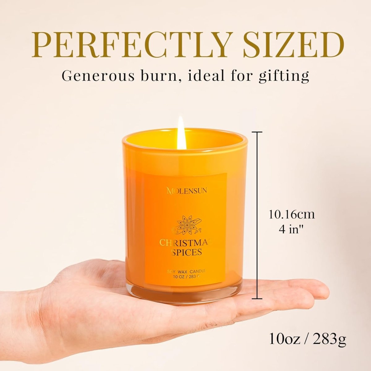 Balsam Cedar Candle, 10oz Soy Scented Candle for Home, Christmas Birthday &amp; Holiday Gifts for Women &amp; Men, Long Lasting 50 Hour Clean Non - Toxic Burn, Elegant Winter &amp; Christmas Festive Home Decor - Homesidy.com