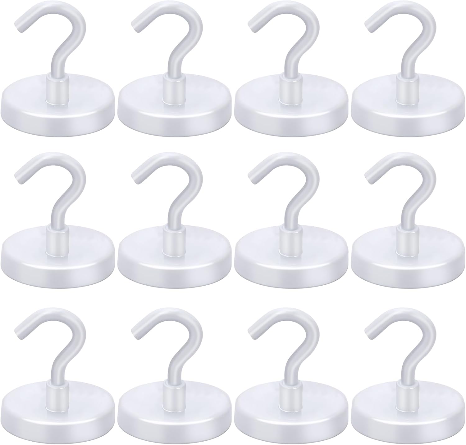 LOVIMAG Magnetic Hooks, 12 Pack 30lbs Magnet Hook 2025 Cruise Cabin Ship Essentials Heavy Duty Strong Magnets Refrigerator Fridge Hanging for Classroom Beach Vacation Kitchen Grills Home (Black) - Homesidy.com